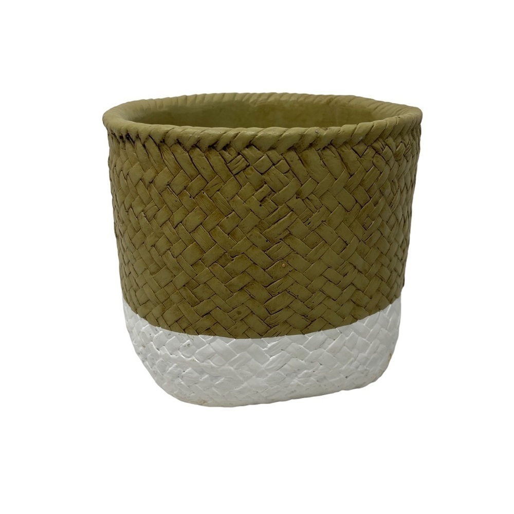 Hand Crafted Pottery Basket Clay.